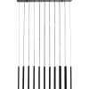 KARE Design Suspension Living Vegas Noir Mat Led 120Cm