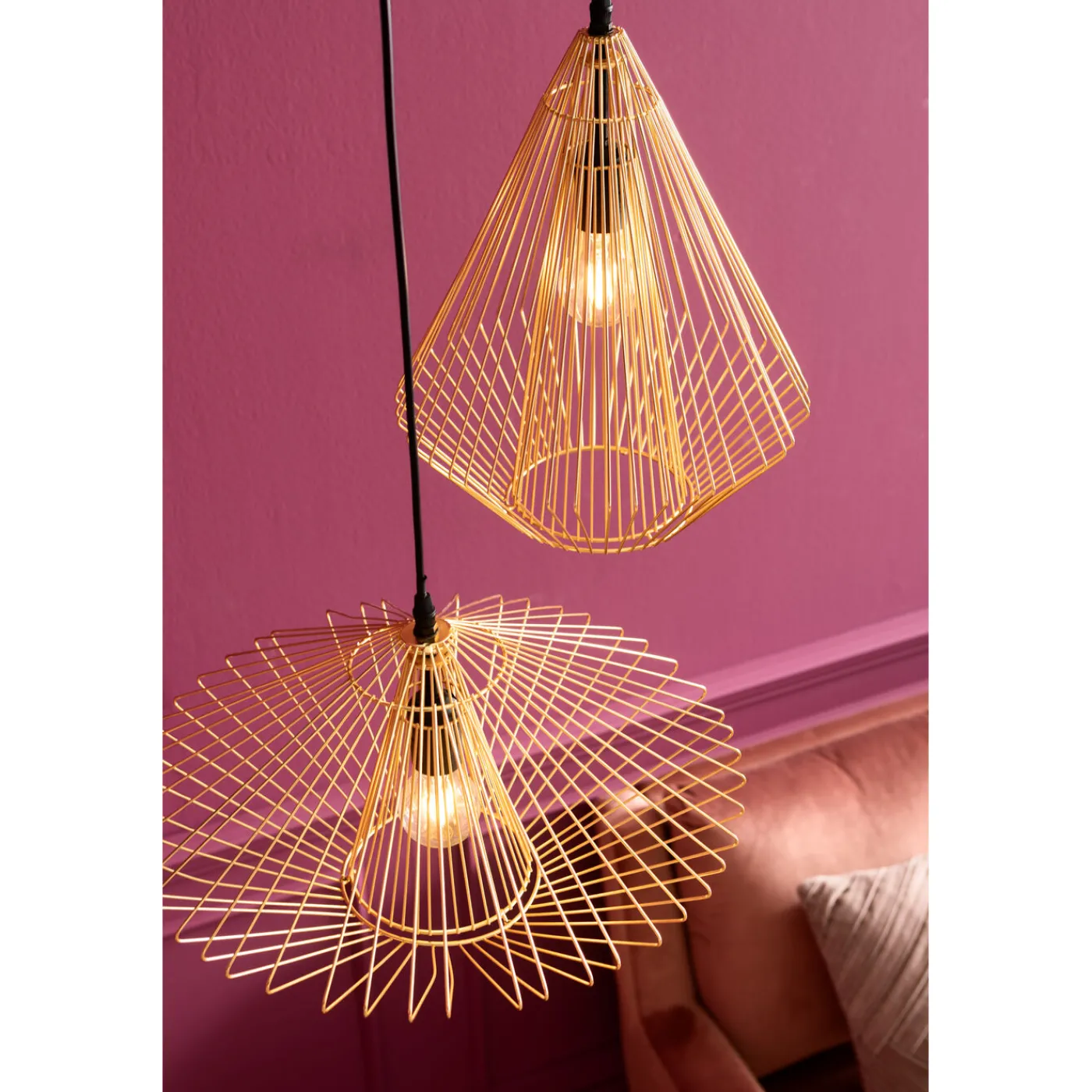KARE Design Suspension Modo Wire Rond Dore