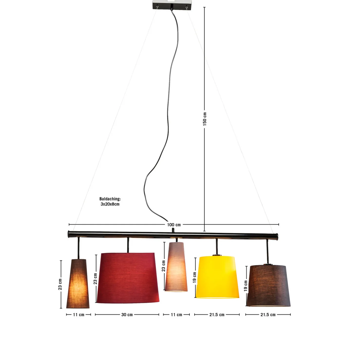 KARE Design Suspension Parecchi Colore 100Cm