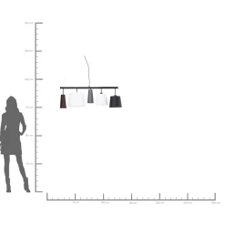 KARE Design Suspension Parecchi Noire 100Cm