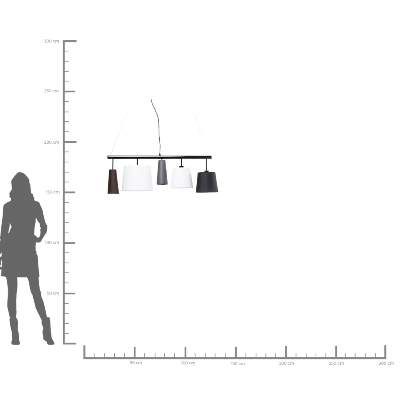 KARE Design Suspension Parecchi Noire 100Cm