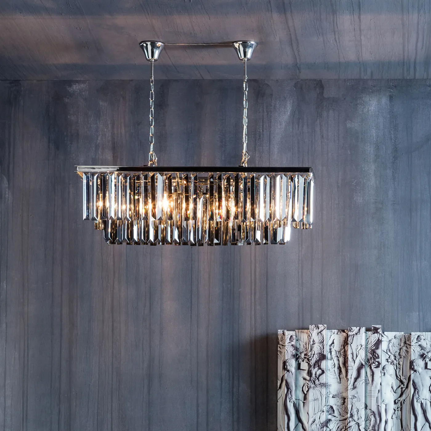 KARE Design Suspension Rectangulaire Smoky Lounge