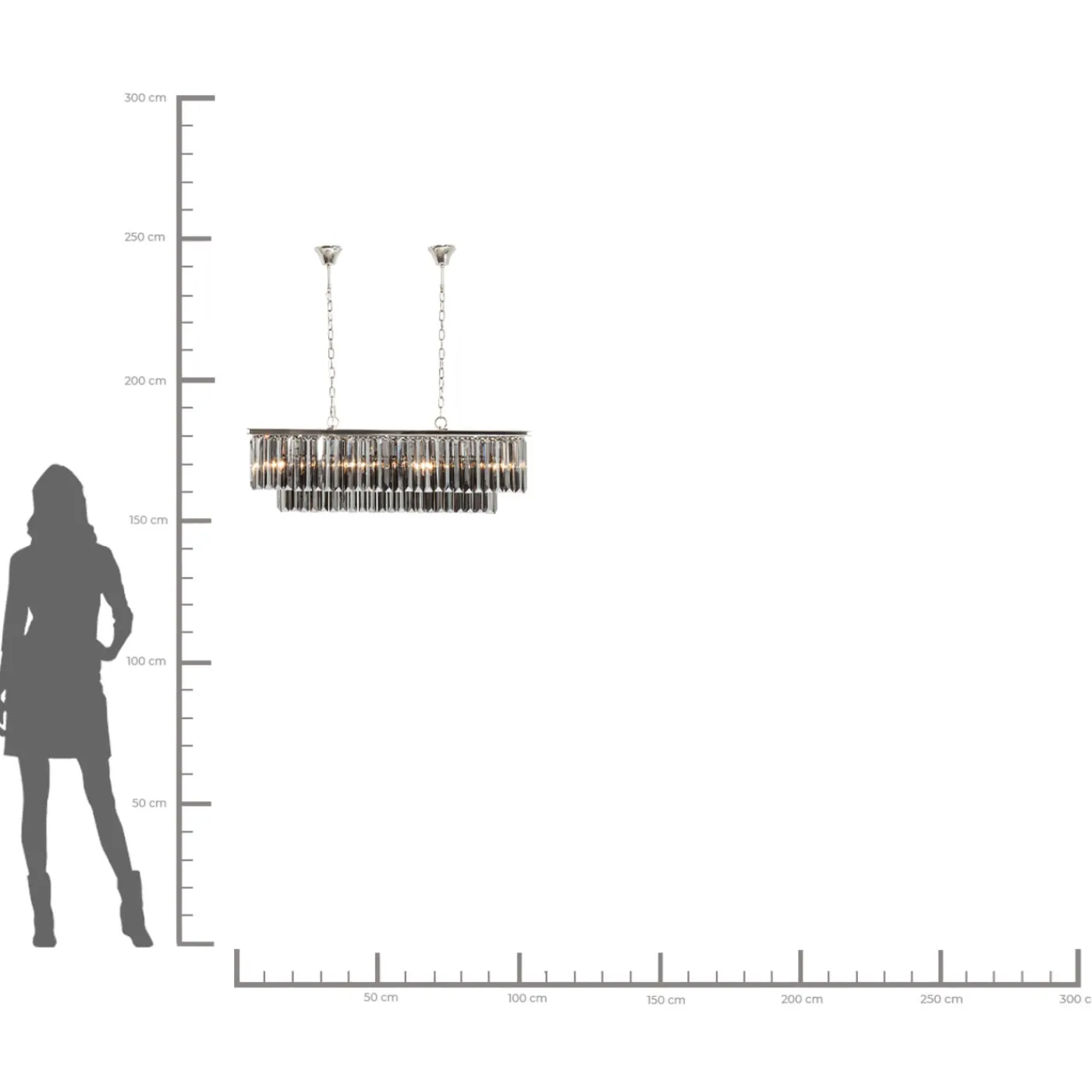 KARE Design Suspension Rectangulaire Smoky Lounge