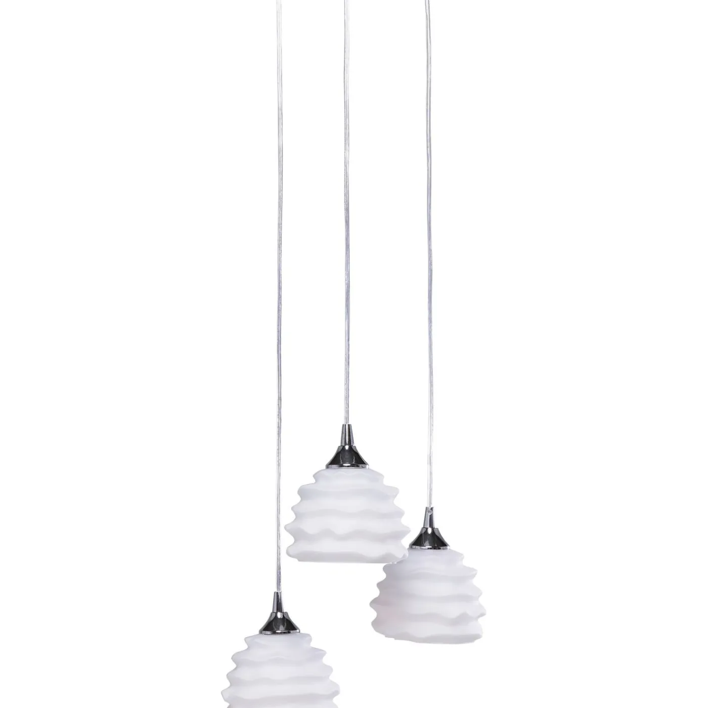 KARE Design Suspension Ruffle Blanc O 37Cm
