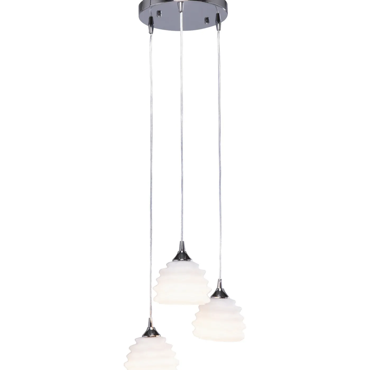 KARE Design Suspension Ruffle Blanc O 37Cm