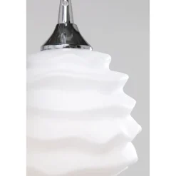 KARE Design Suspension Ruffle Blanc O 37Cm