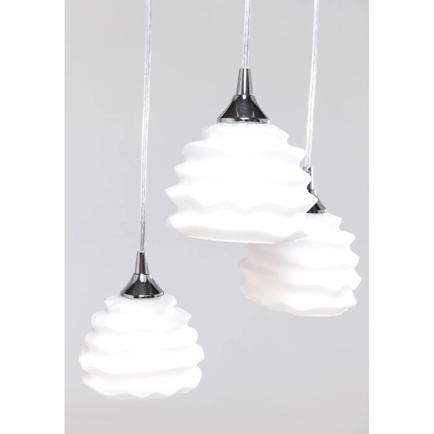 KARE Design Suspension Ruffle Blanc O 37Cm