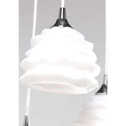 KARE Design Suspension Ruffle Blanc O 37Cm