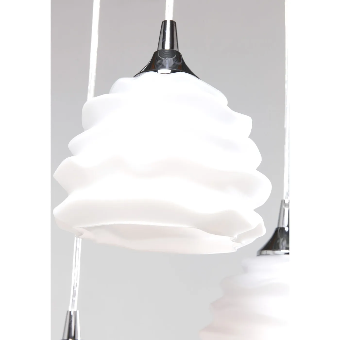 KARE Design Suspension Ruffle Blanc O 37Cm