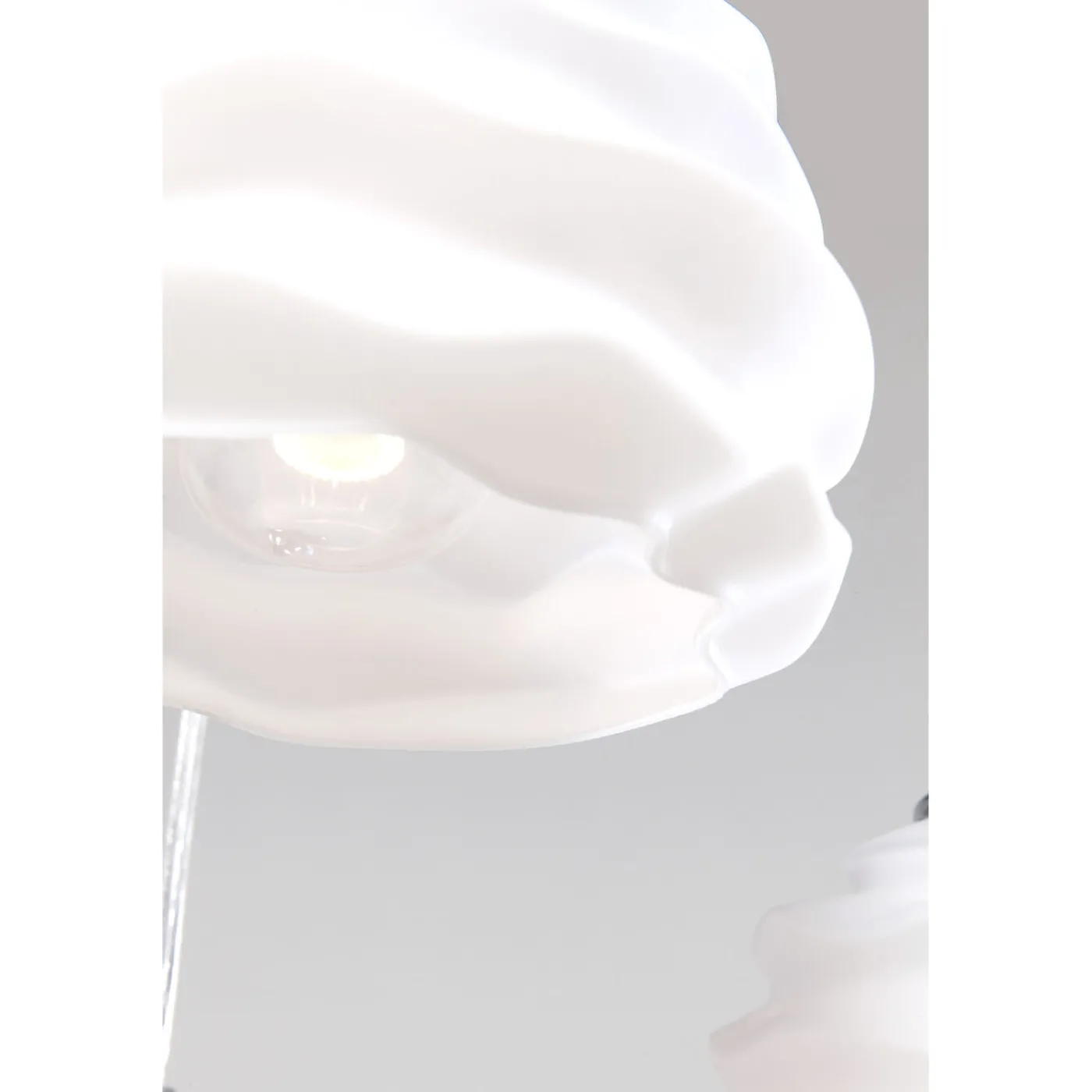 KARE Design Suspension Ruffle Blanc O 37Cm