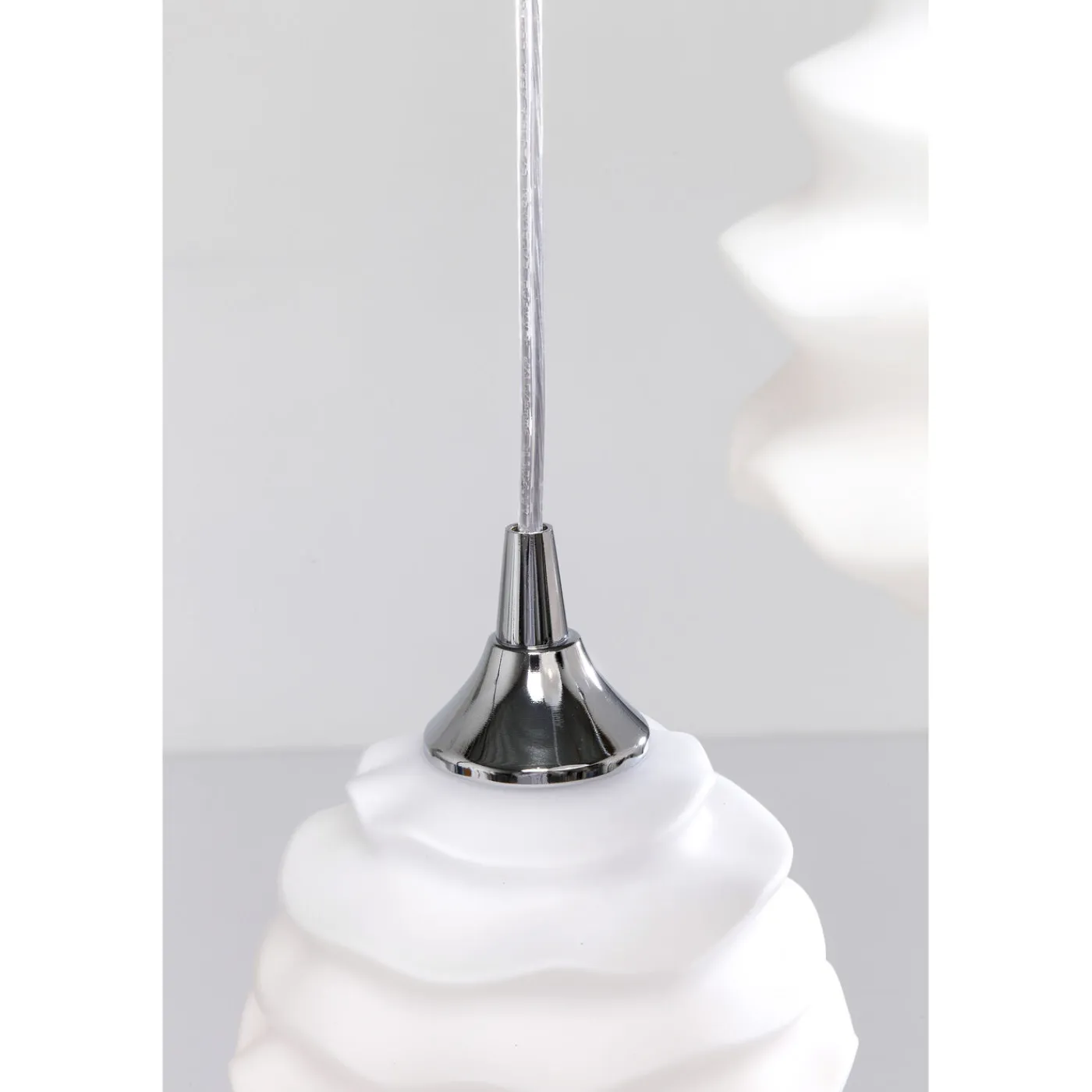 KARE Design Suspension Ruffle Blanc O 37Cm