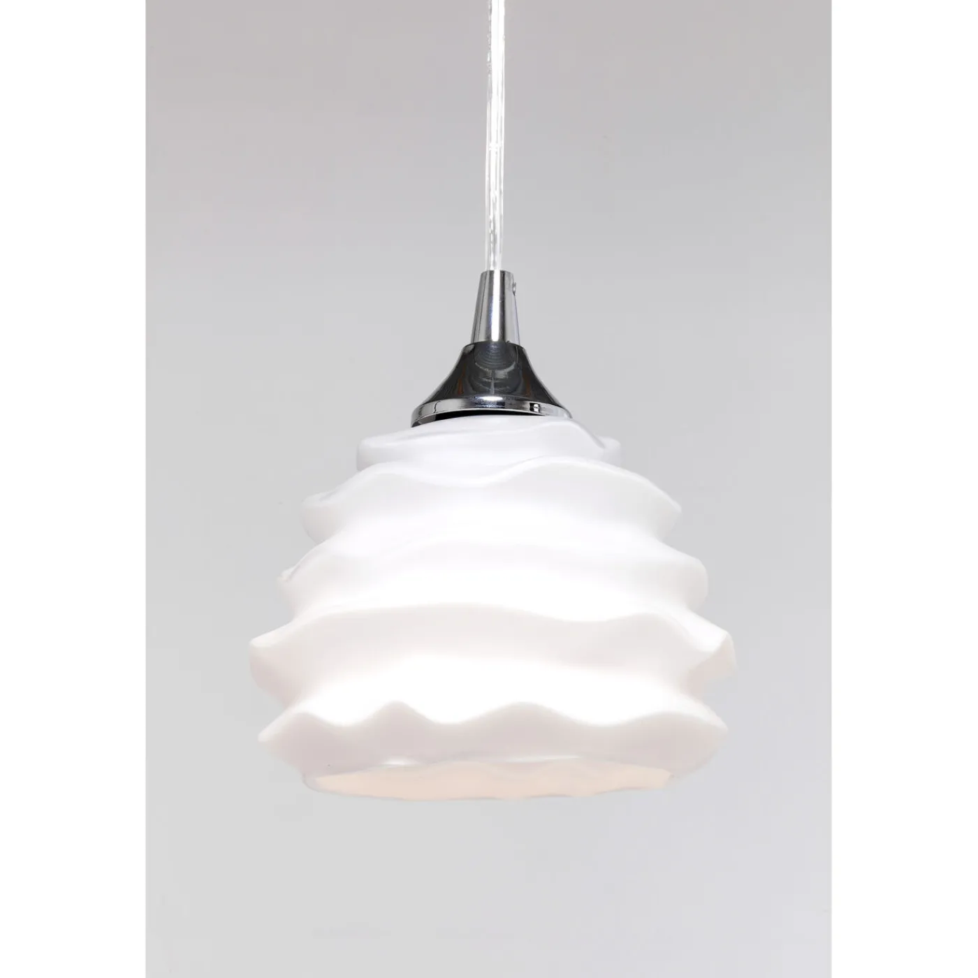KARE Design Suspension Ruffle Dining Blanc