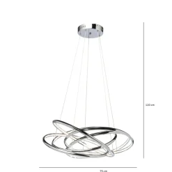 KARE Design Suspension Saturn Led Chrome Gm