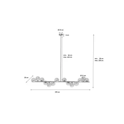 KARE Design Suspension Scala Balls Chrome 155Cm