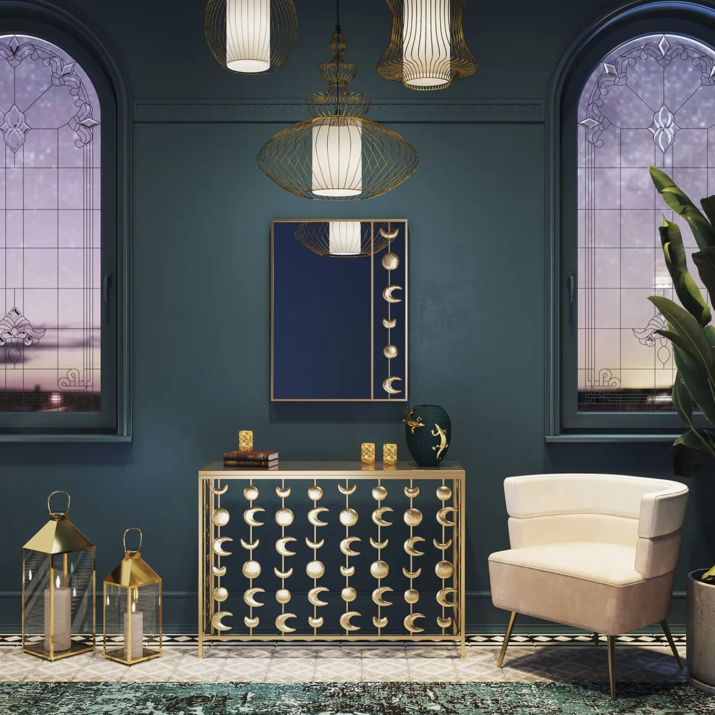 KARE Design Suspension Swing Iron Tre Dore