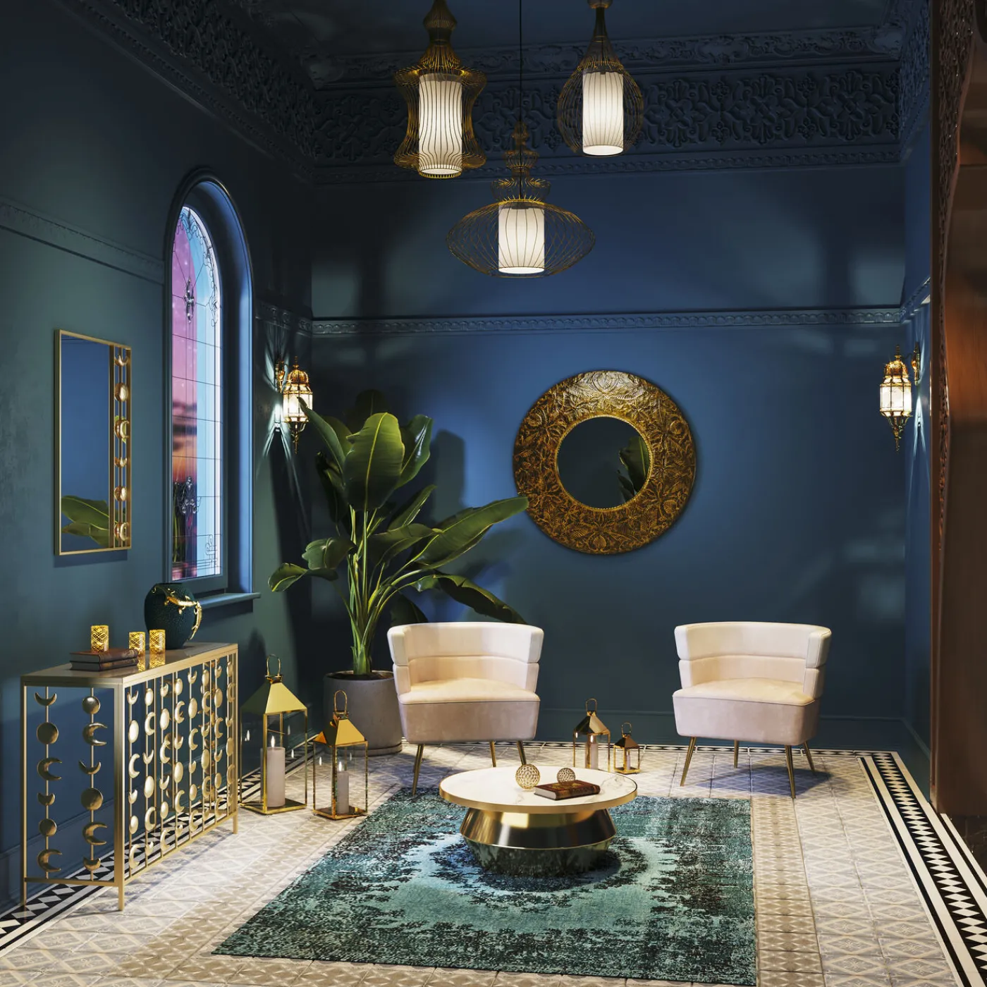 KARE Design Suspension Swing Iron Tre Dore