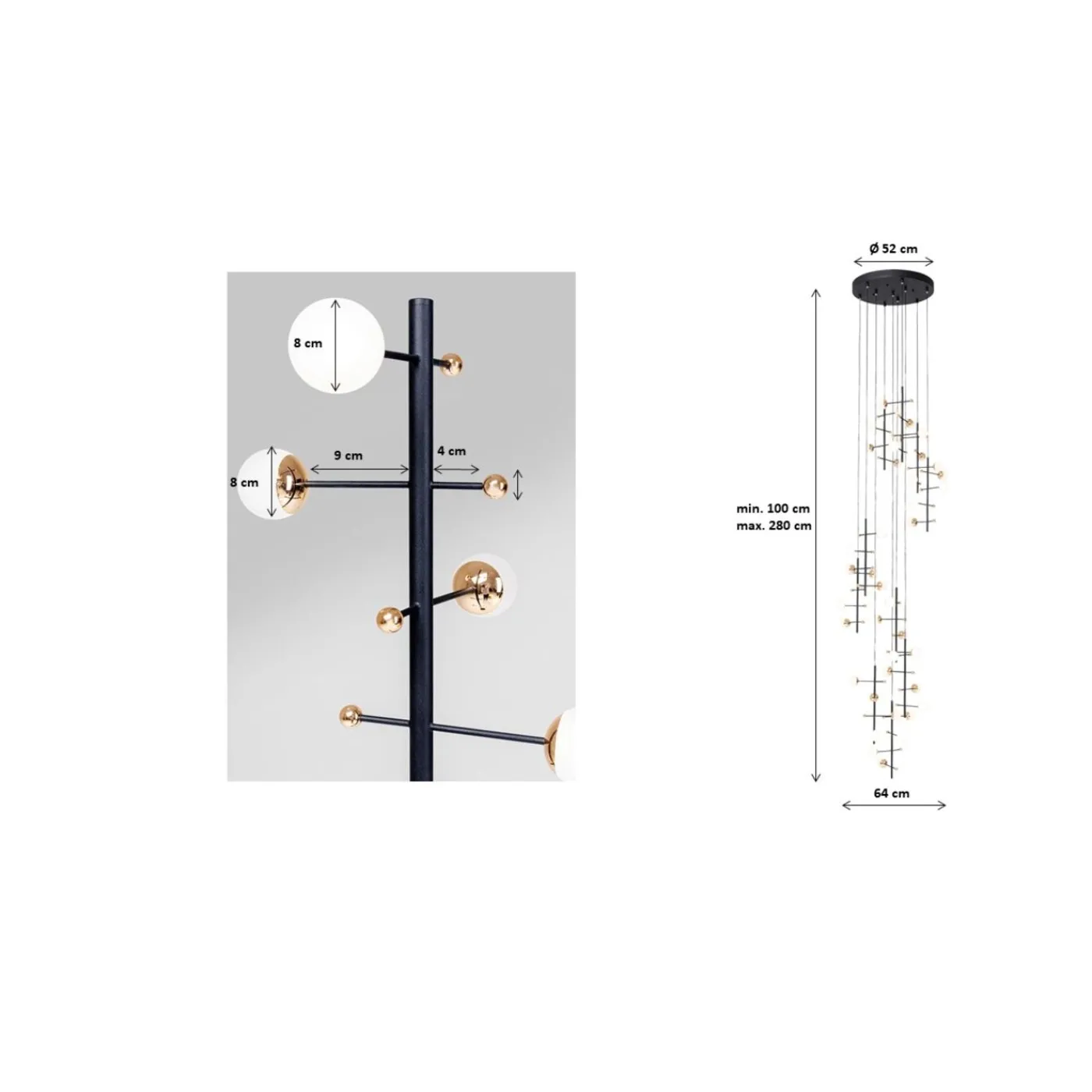 KARE Design Suspension Trapez 280Cm