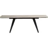KARE Design Table A Rallonges Amsterdam Fonce 160/40+40)X90Cm