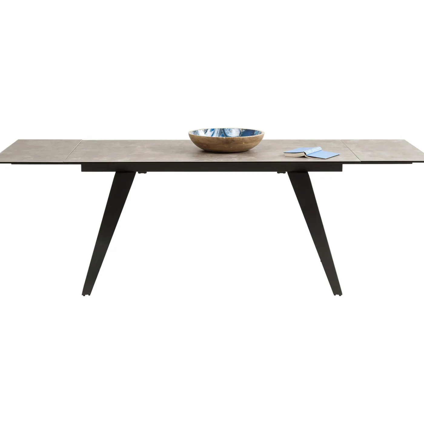 KARE Design Table A Rallonges Amsterdam Fonce 160/40+40)X90Cm