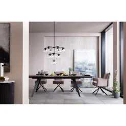 KARE Design Table A Rallonges Amsterdam Fonce 200/45+45)X100Cm