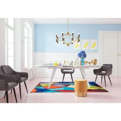 KARE Design Table A Rallonges Amsterdam Blanc 160(40X40)X90