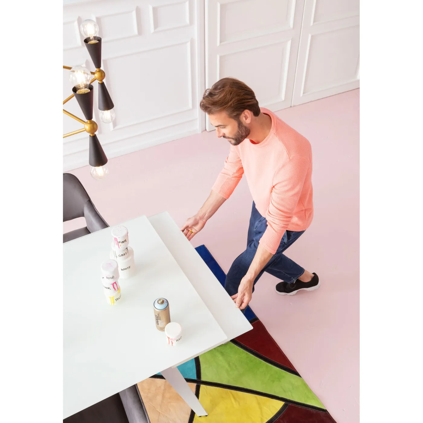 KARE Design Table A Rallonges Amsterdam Blanc 160(40X40)X90