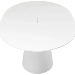 KARE Design Table A Rallonges Benvenuto Blanche 200(50)X110Cm