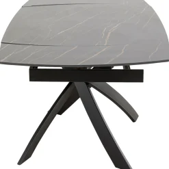 KARE Design Table A Rallonges Twist Noir 120(30+30)X90Cm