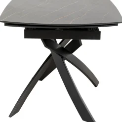 KARE Design Table A Rallonges Twist Noir 120(30+30)X90Cm