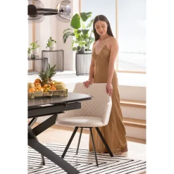 KARE Design Table A Rallonges Twist Noir 120(30+30)X90Cm