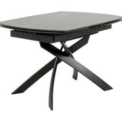 KARE Design Table A Rallonges Twist Noir 120(30+30)X90Cm