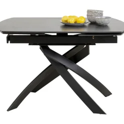 KARE Design Table A Rallonges Twist Noir 120(30+30)X90Cm