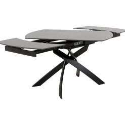 KARE Design Table A Rallonges Twist Noir 120(30+30)X90Cm