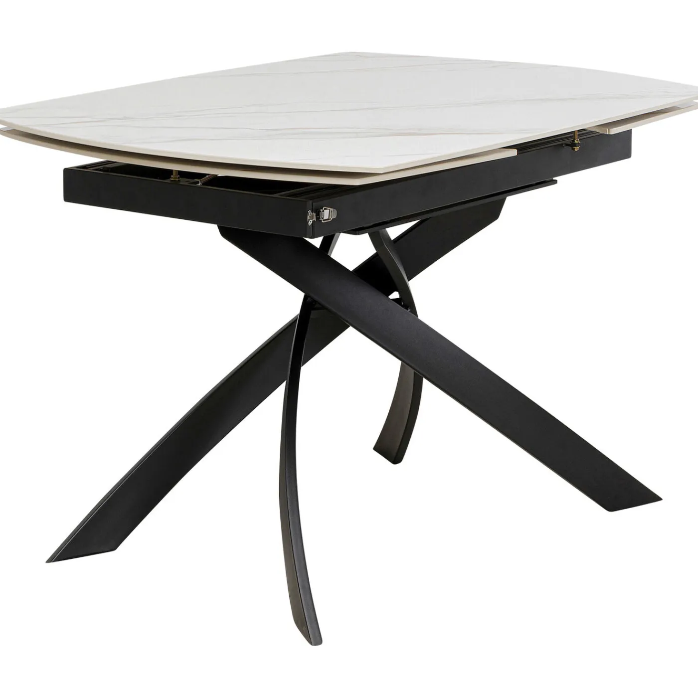 KARE Design Table A Rallonges Twist Onyx 120(30+30)X90Cm
