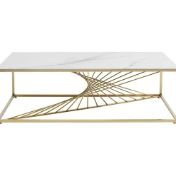 KARE Design Table Basse Art Marble Verre 140X70Cm