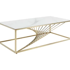 KARE Design Table Basse Art Marble Verre 140X70Cm