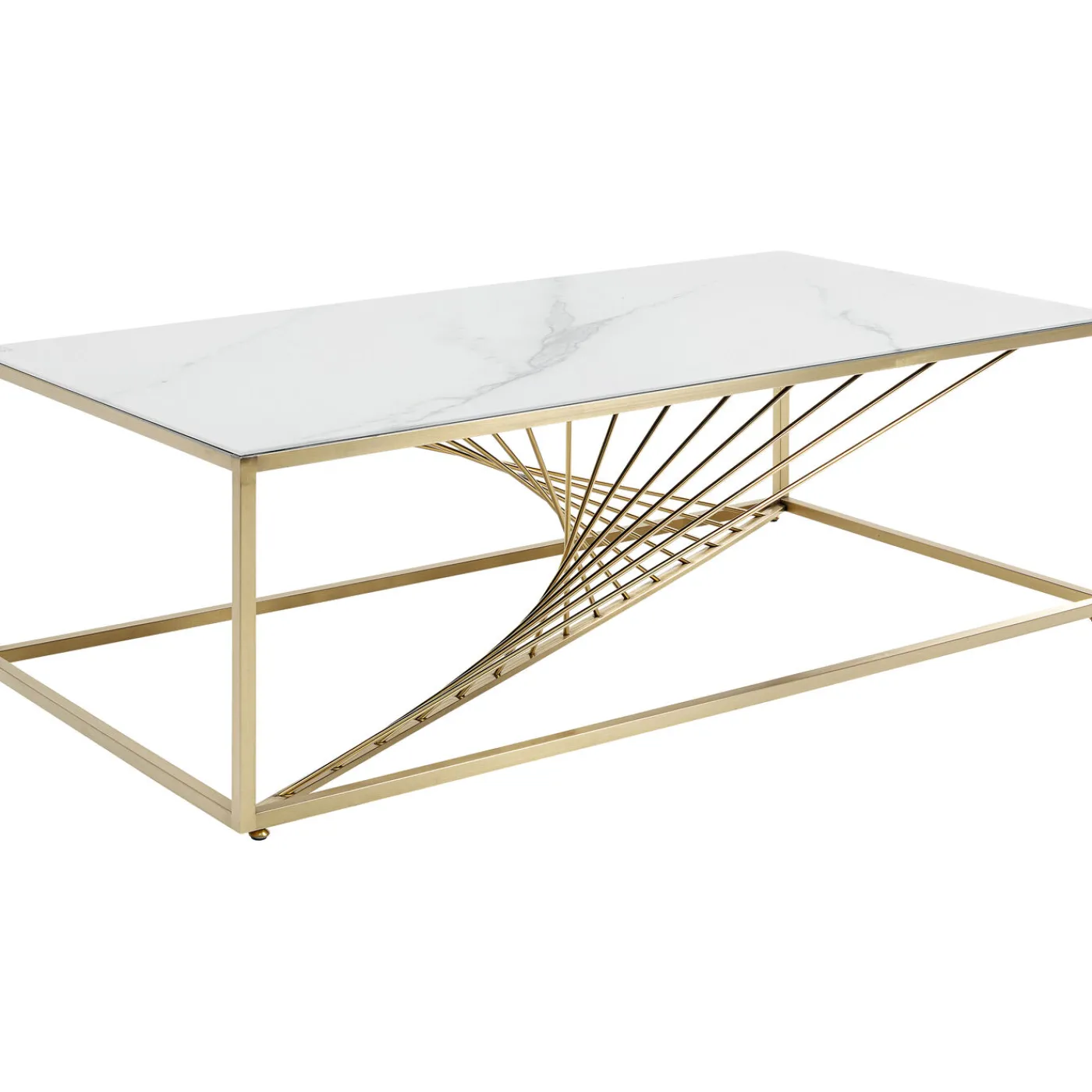 KARE Design Table Basse Art Marble Verre 140X70Cm