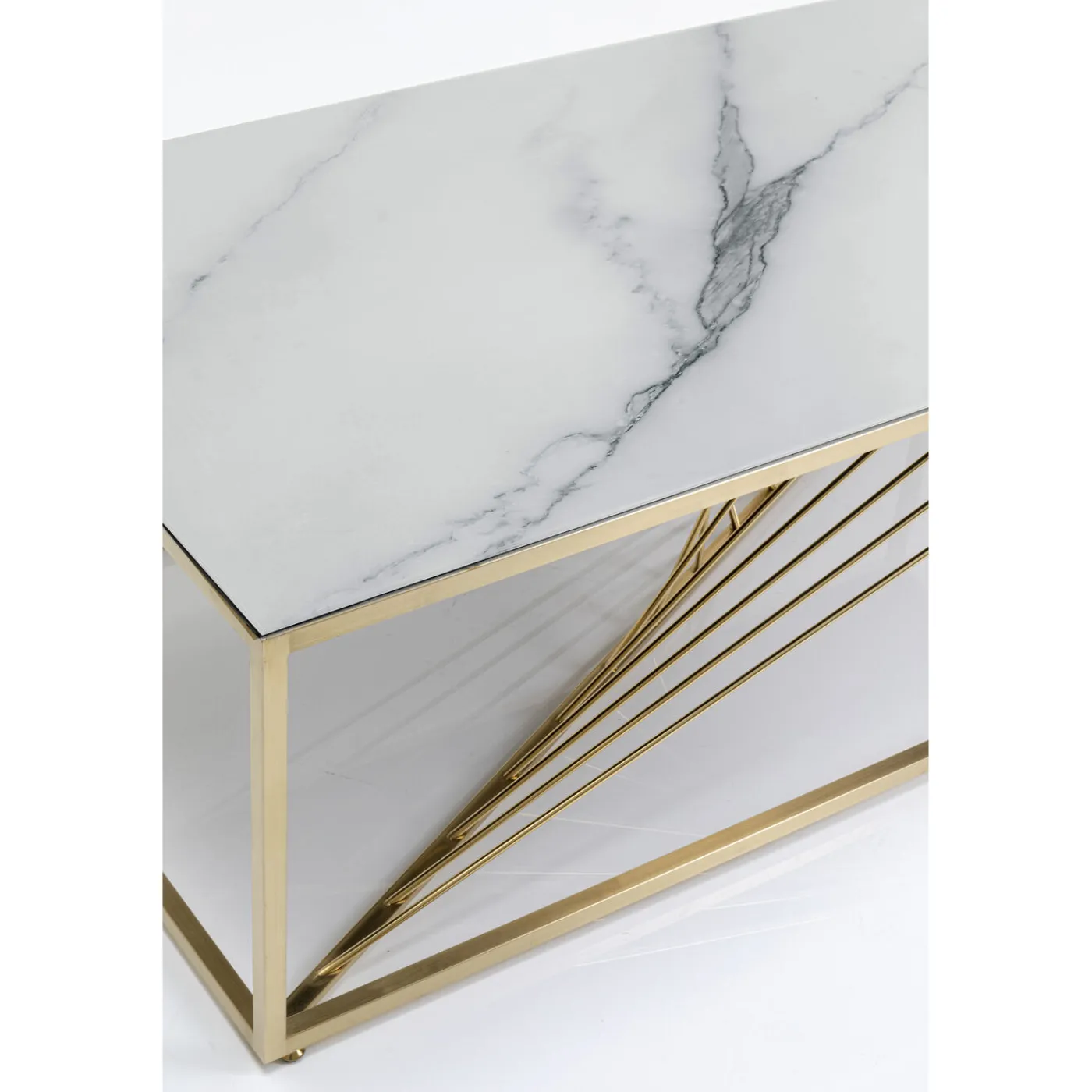 KARE Design Table Basse Art Marble Verre 140X70Cm