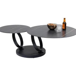 KARE Design Table Basse Beverly Noir 133X80Cm