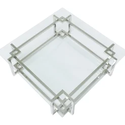 KARE Design Table Basse Clara Argente 120X120Cm