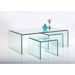 KARE Design Table Basse Clear Club (Set De 3)