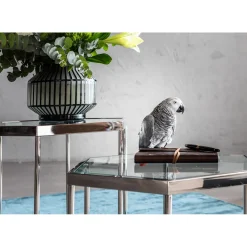 KARE Design Table Basse Comb Argente 45