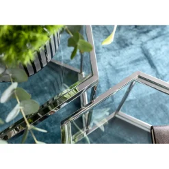 KARE Design Table Basse Comb Argente 45