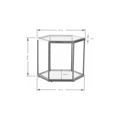 KARE Design Table Basse Comb Black 45Cm