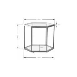 KARE Design Table Basse Comb Dore 45
