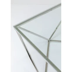 KARE Design Table Basse Cristallo Argente 80X80Cm