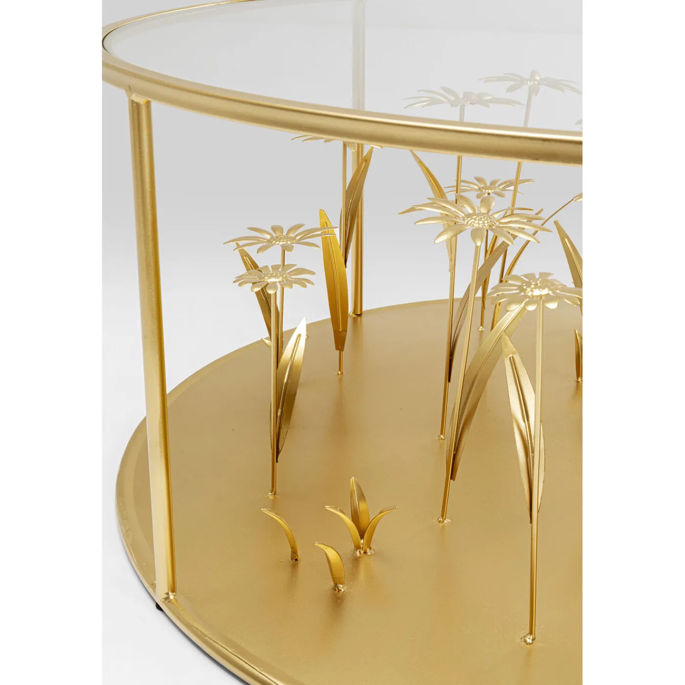 KARE Design Table Basse Flower Meadow Dore O80