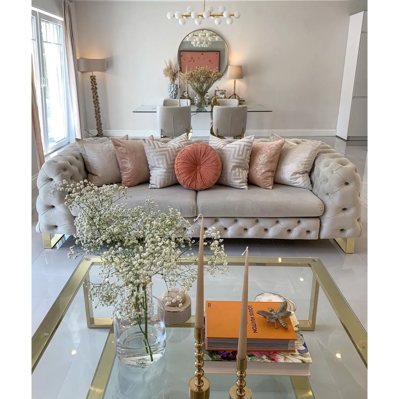 KARE Design Table Basse Gold Rush 120X120