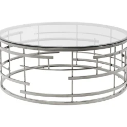 KARE Design Table Basse Jupiter Argente O100Cm