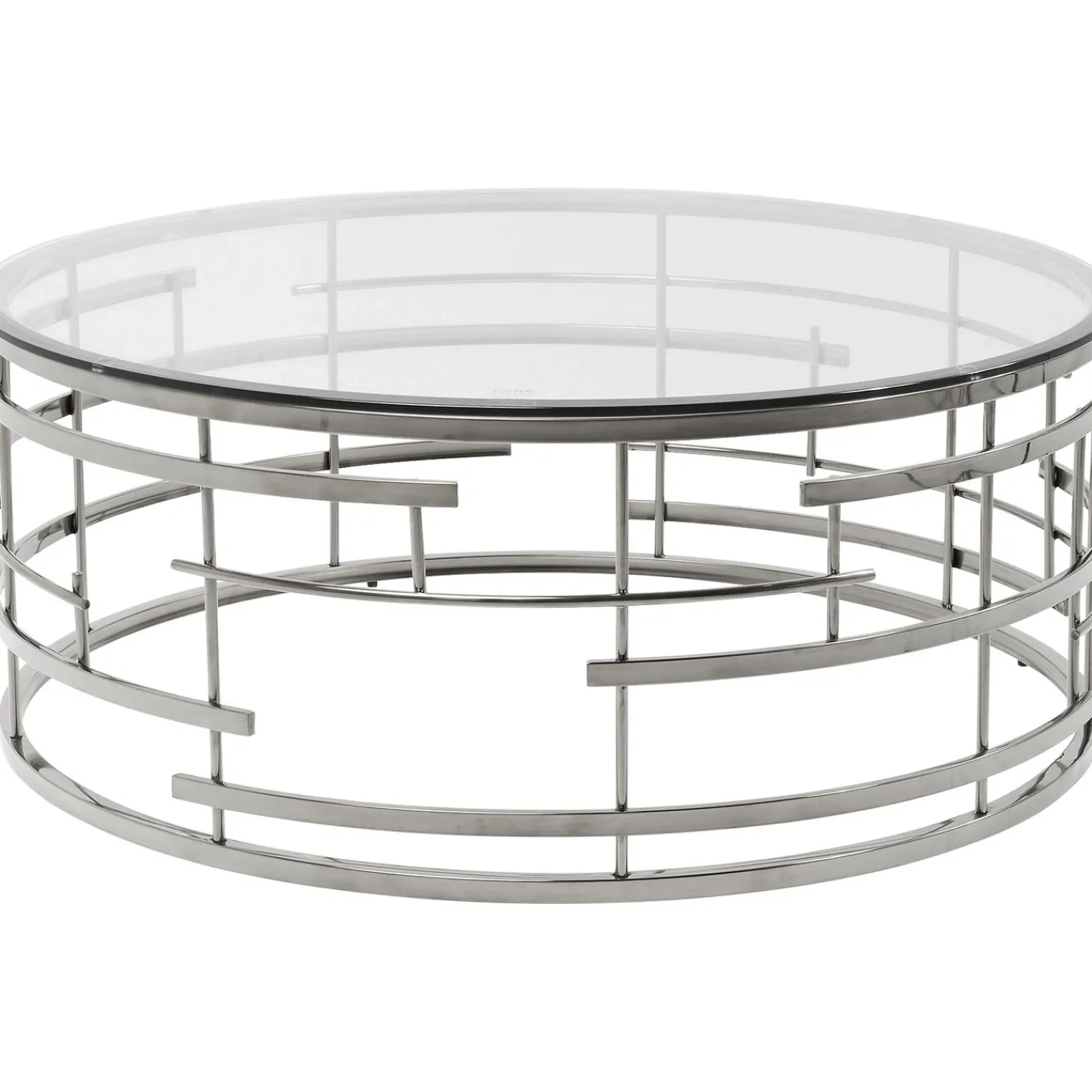KARE Design Table Basse Jupiter Argente O100Cm